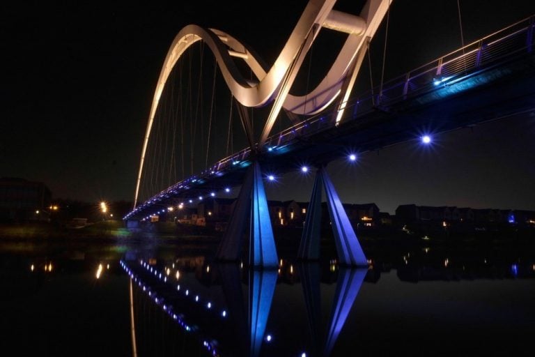 An Evening Visit to Infinity Bridge, Stockton on Tees