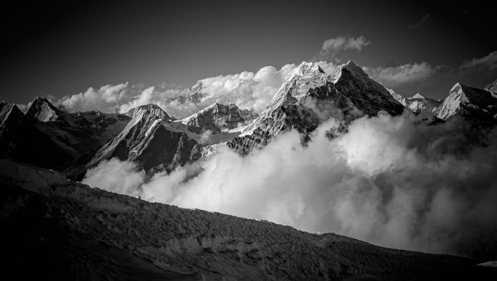 View from high camp