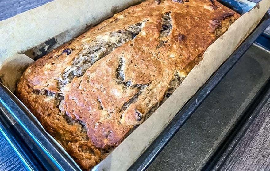 banana bread baked