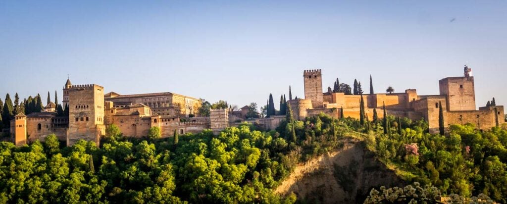 Alhambra at sunset