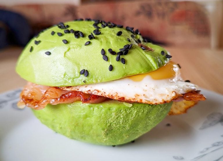 A Keto Avocado Breakfast Burger Recipe