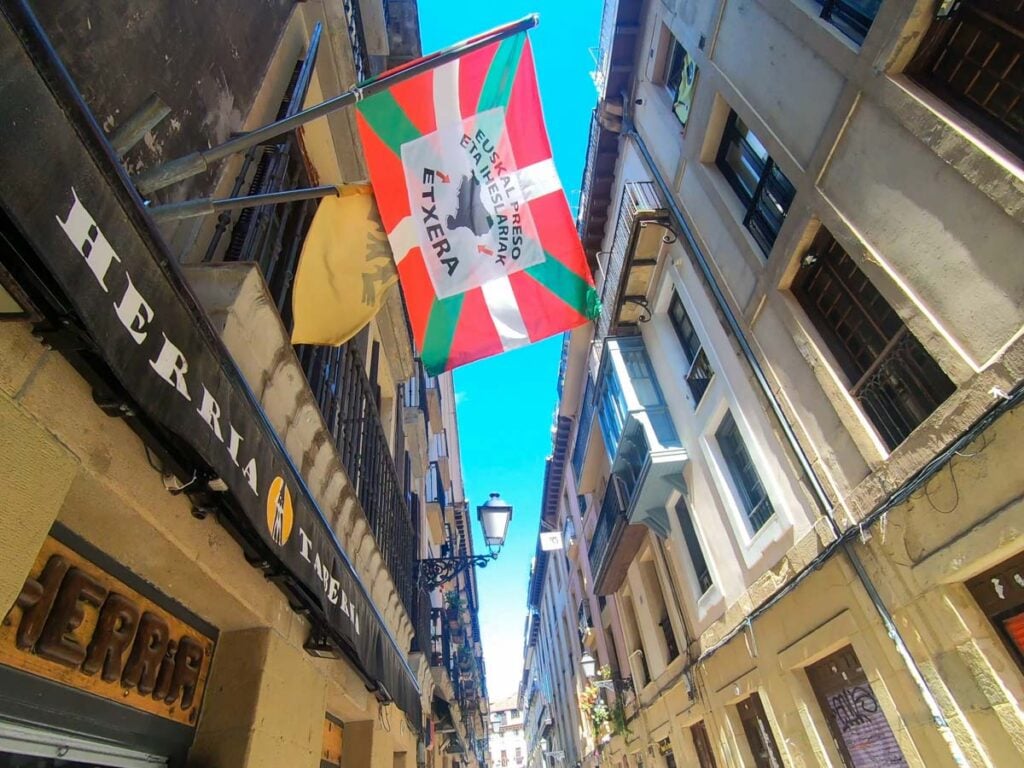 Basque Flag, Old Town San Sebastian