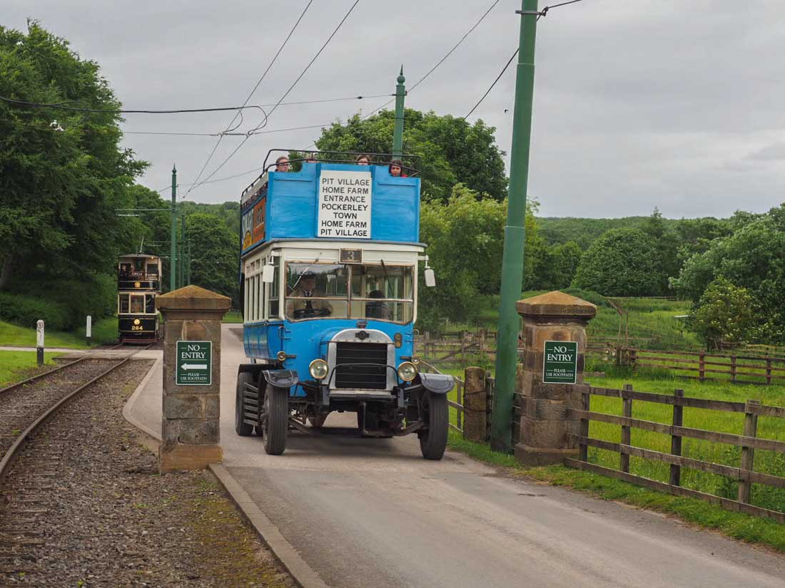 old bus at Beamish Museum