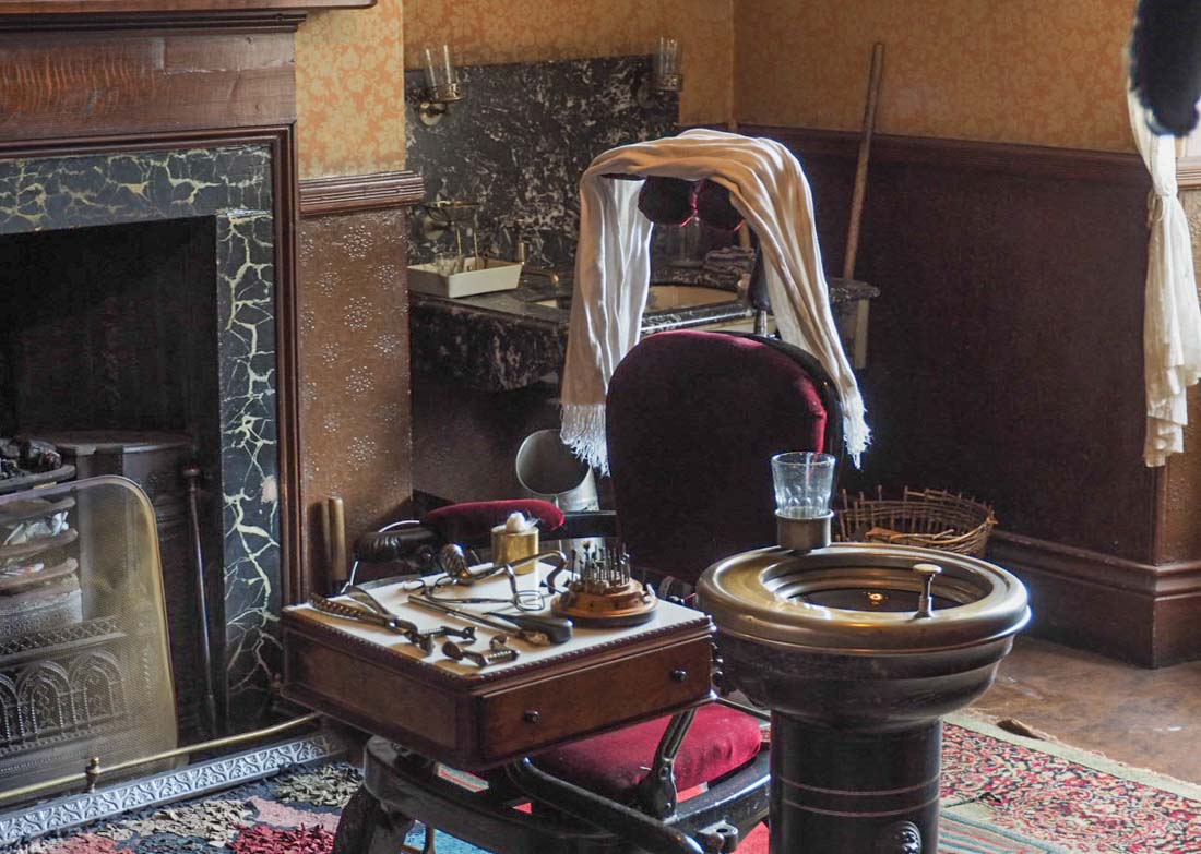 19th century dentist chair at beamish