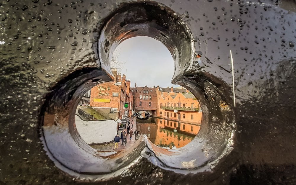 looking through the bridge