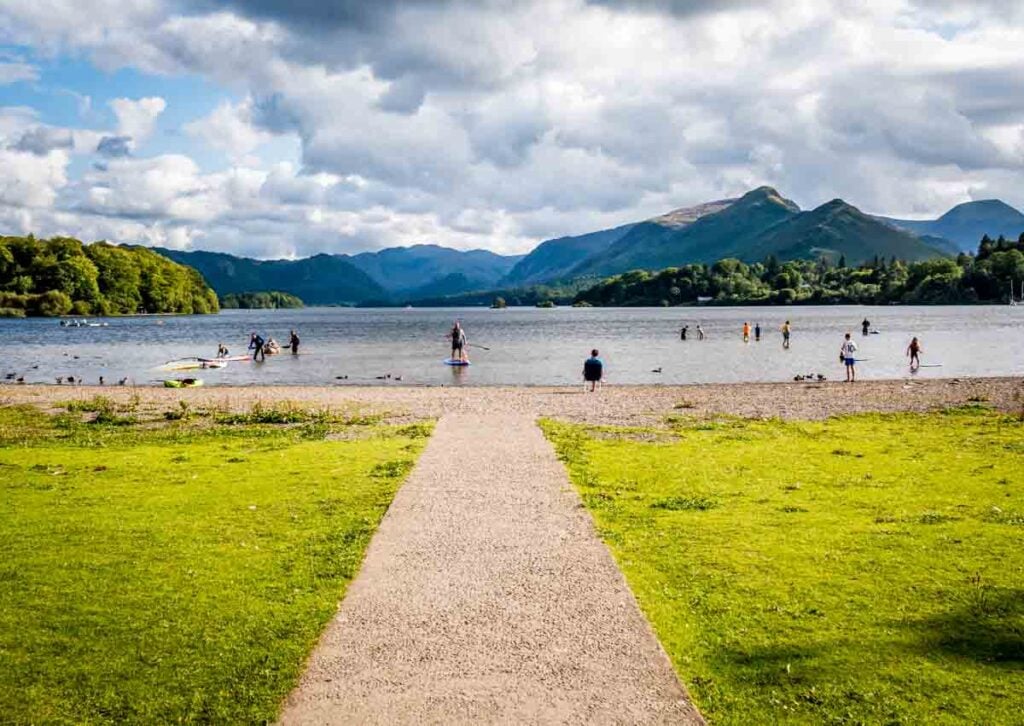 campsite by derwentwater