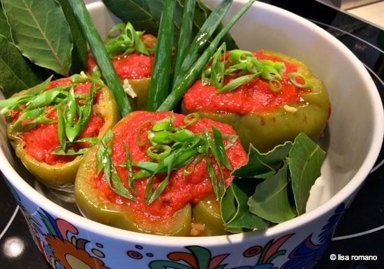 Baked Stuffed Peppers (Capsicums)