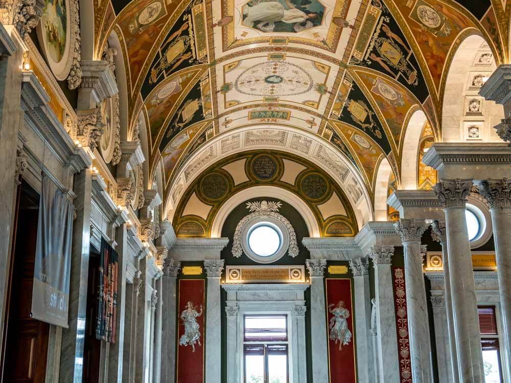 ceiling art library of congress