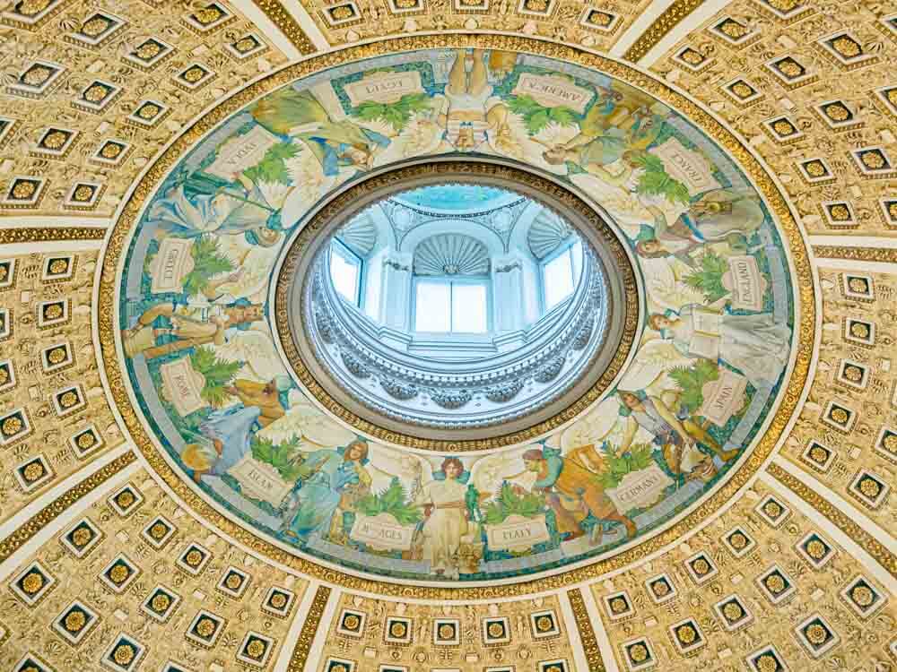 ceiling in the library of congress