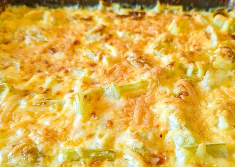 Keto Celery And Cheese Bake Recipe