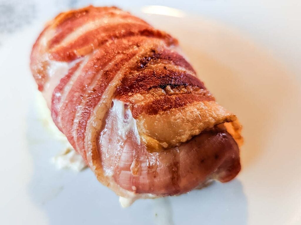 chicken breast wrapped in bacon stuffed with cheese