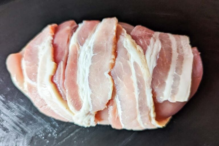 chicken wrapped in bacon ready to cook