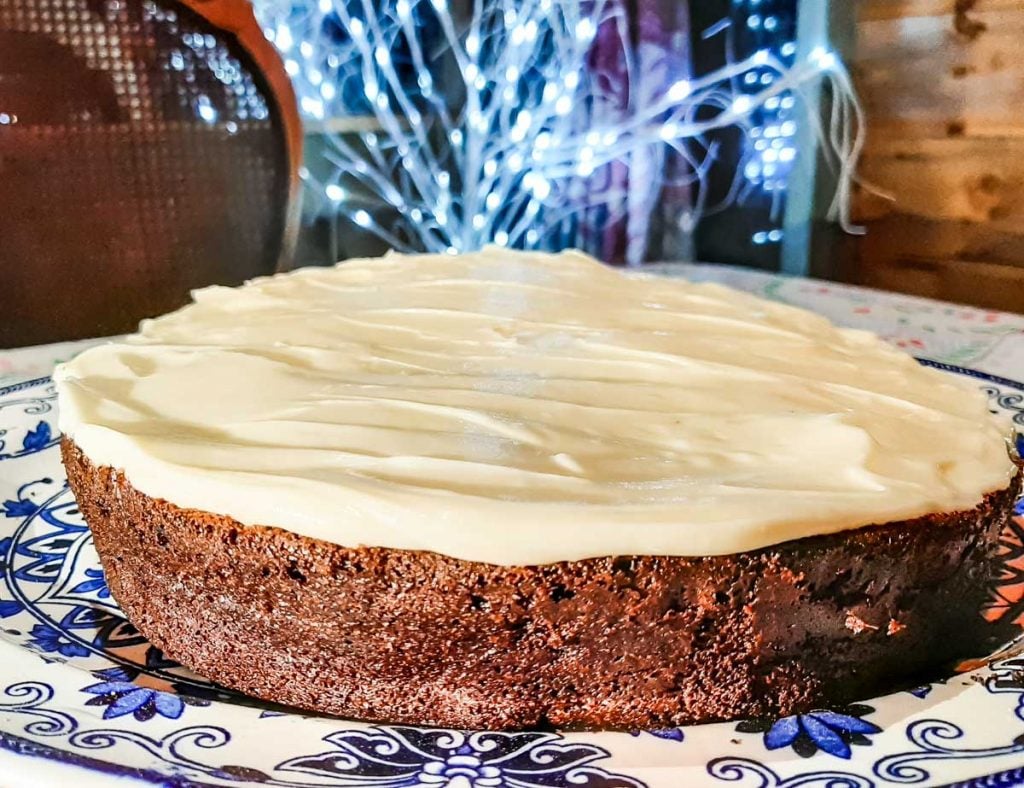 Chocolate Guinness cake with cream cheese frosting