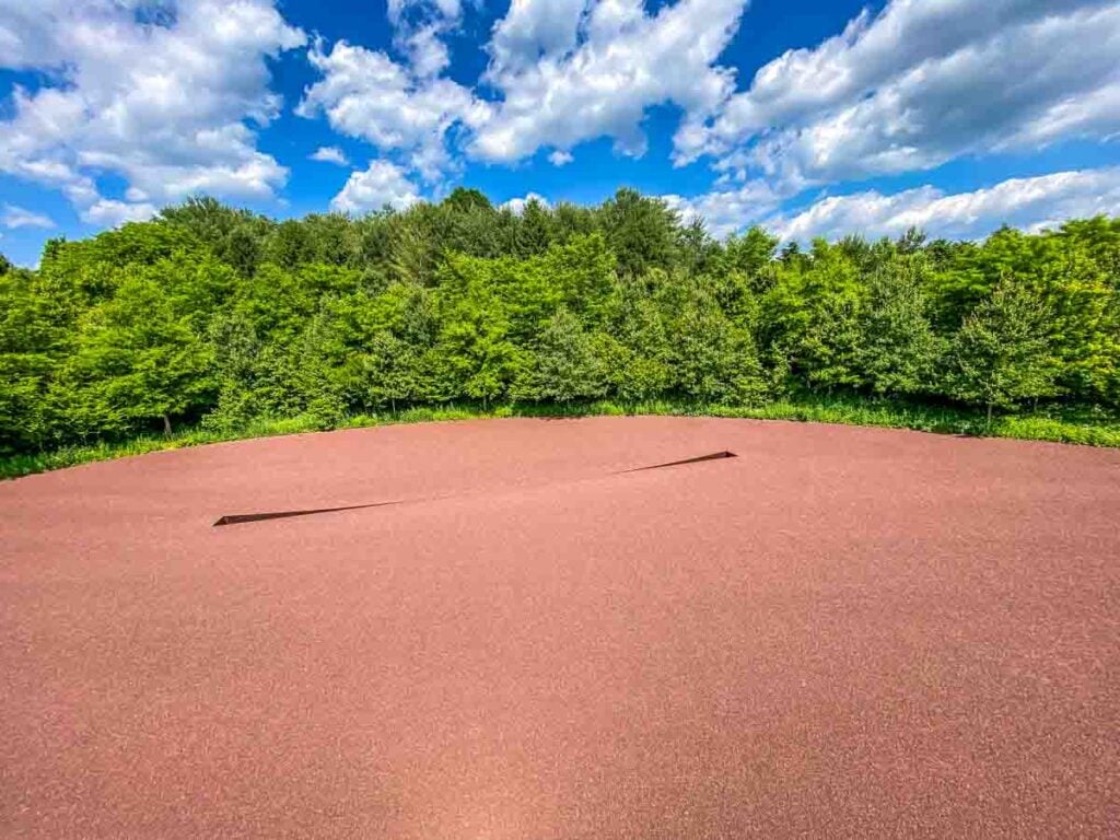 Michael Heizer's outdoor sculpture, Compression Line