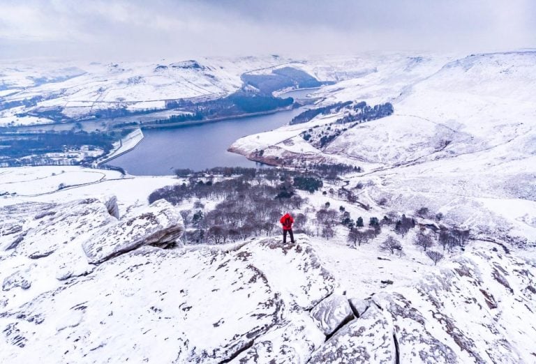 A Winter Walk Above Dove Stone Reservoir, Saddleworth