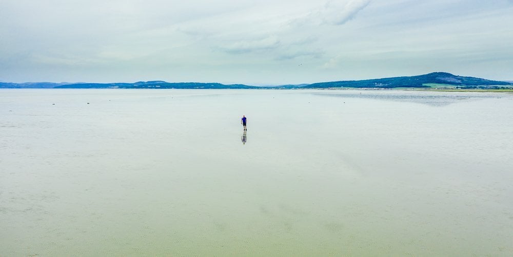 walking along the bay