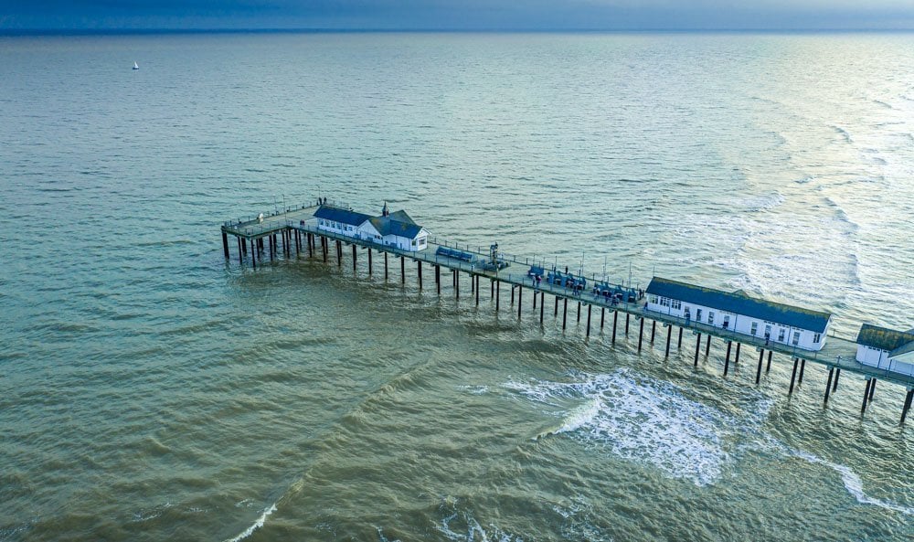 looking out at southwold pier