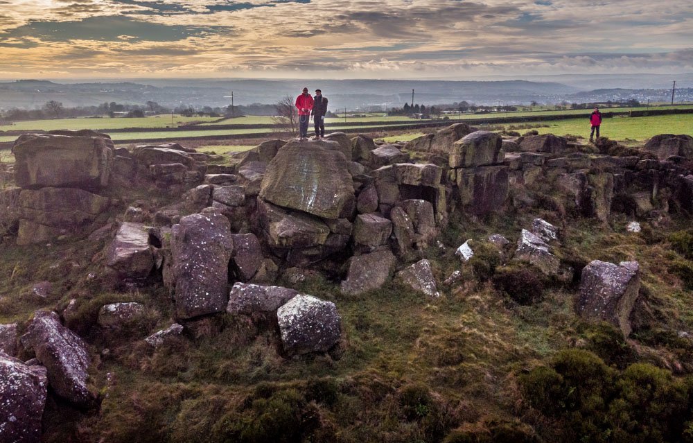 the rocks at the top