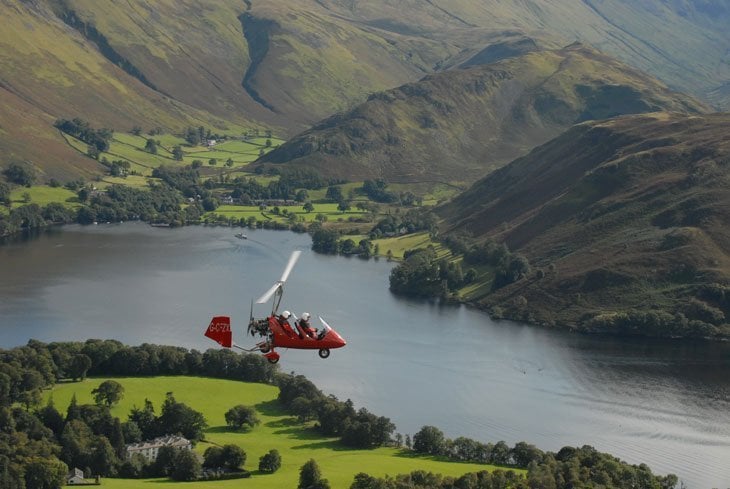 A Gyrocopter Flight Over The English Lake District