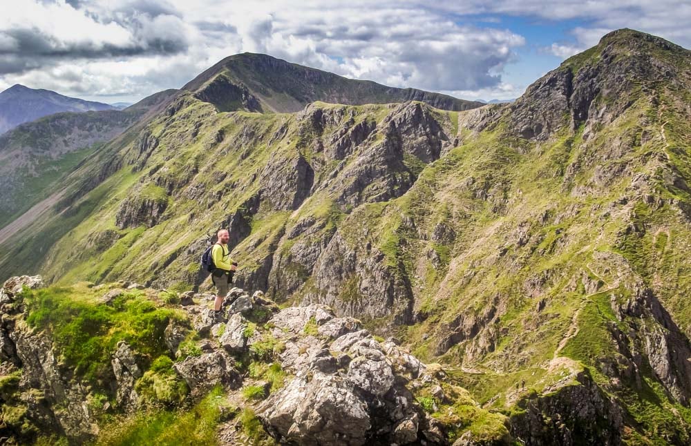 views up to Aonach Eagach 