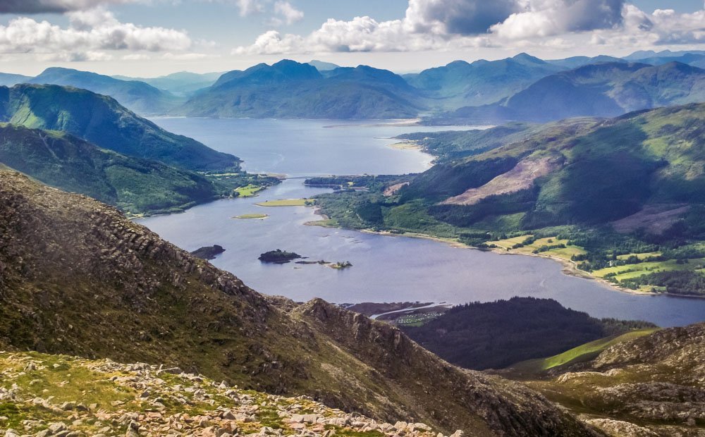 looking down on loch lomond