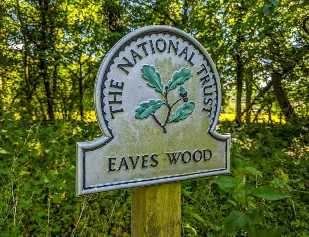 eaves wood sign