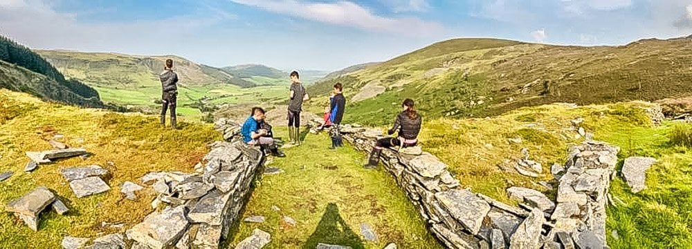 above the snowdonia caves