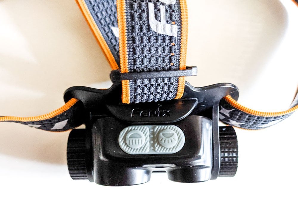 fenix head torch buttons