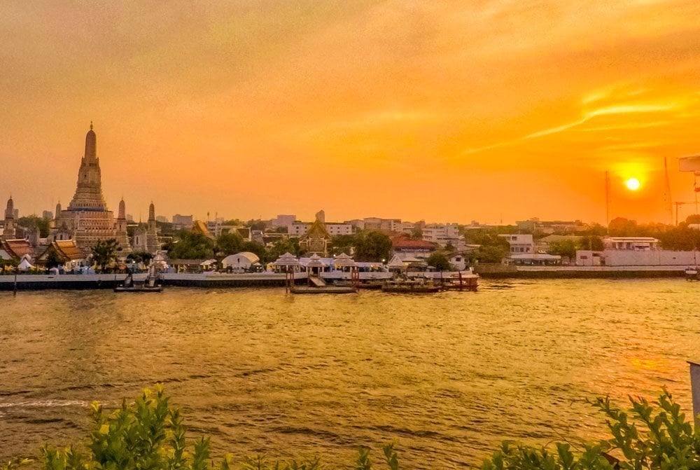 bangkok at sunset