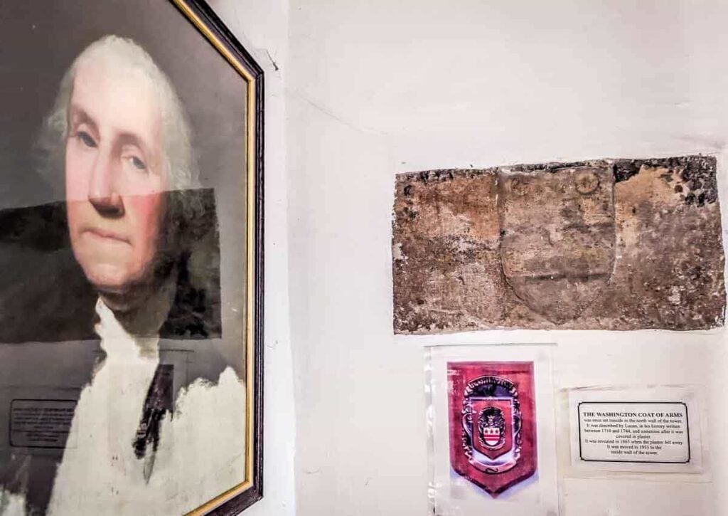 george ewashington at St Oswald's church warton