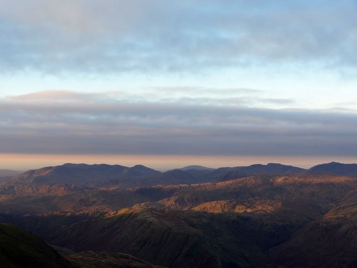 a lake district mountain panorama