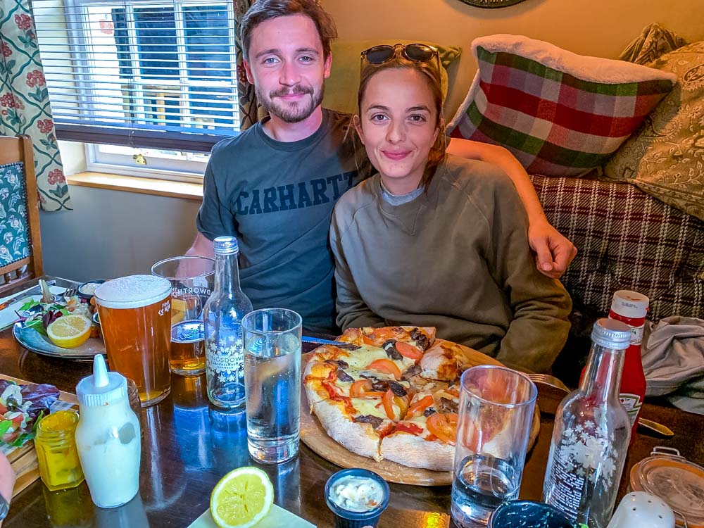 eating on canal boat