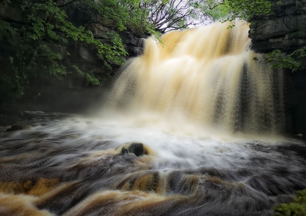 a waterfall called a spout