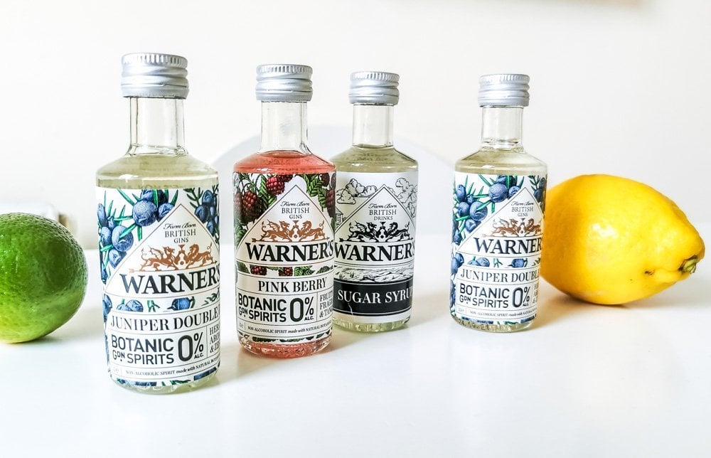 warners gin 0% varieties