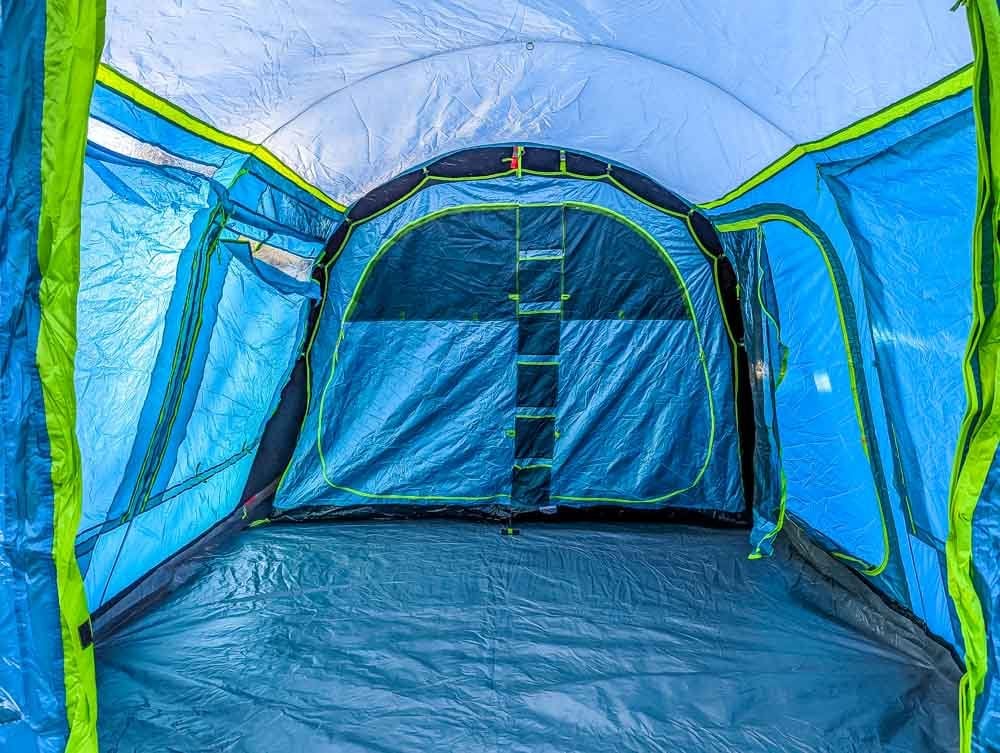 inside Coleman Castle Pines tent