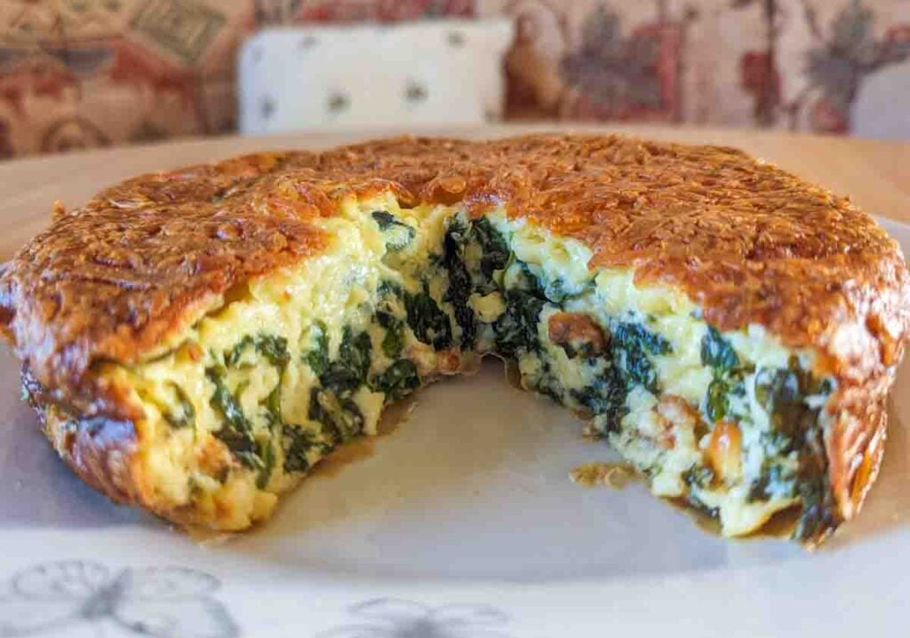 keto spinach and cheese pie