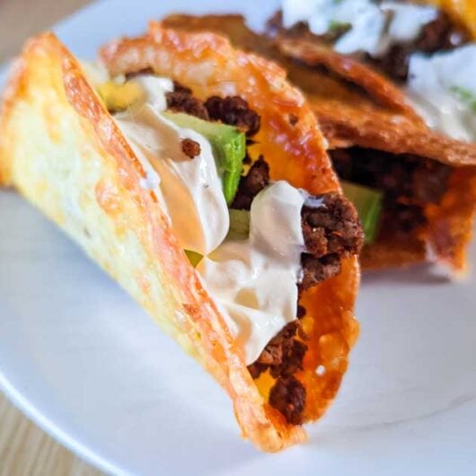 Keto Tacos With Homemade Cheesy Shells