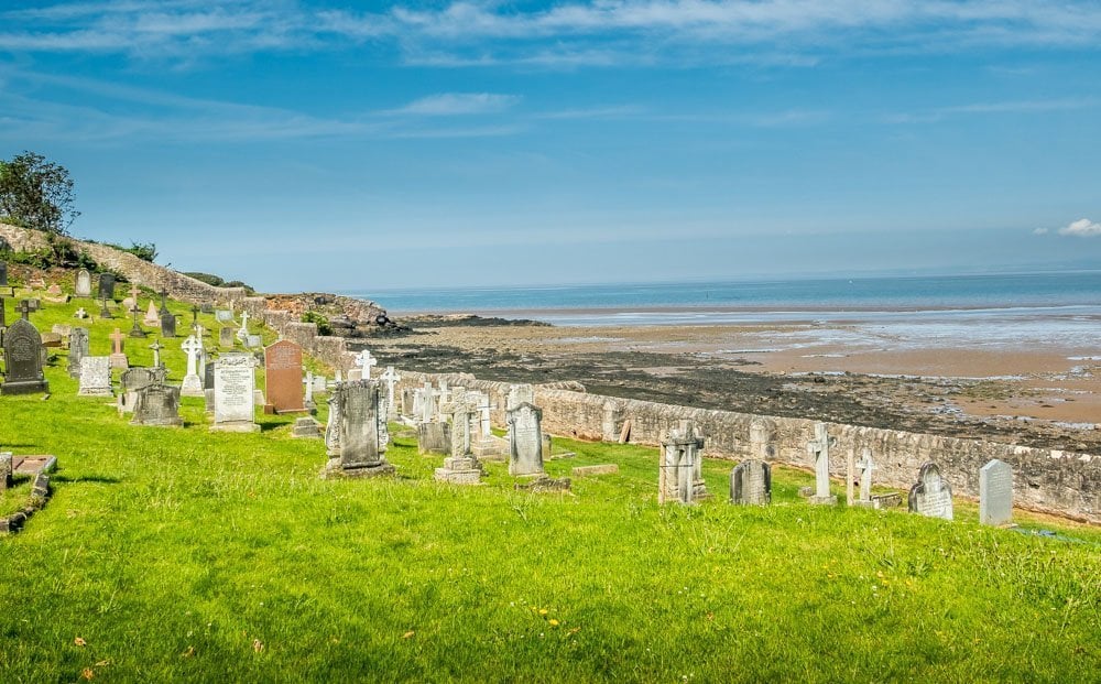 graveyard by the coast at Heysham