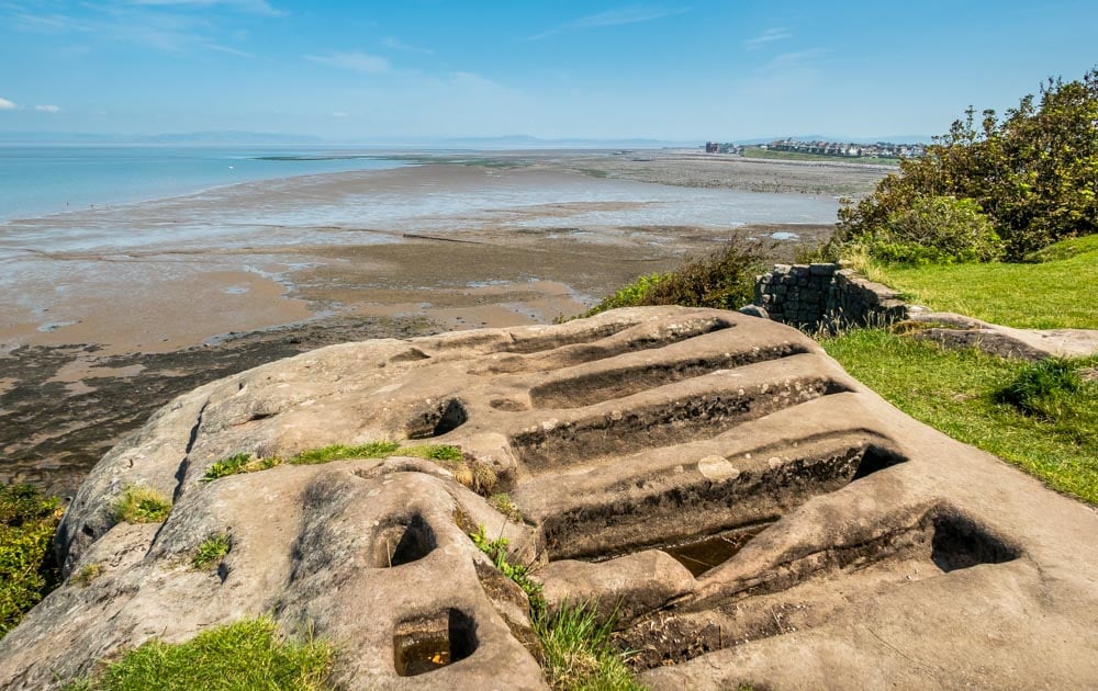 rock cut tombs at heysham