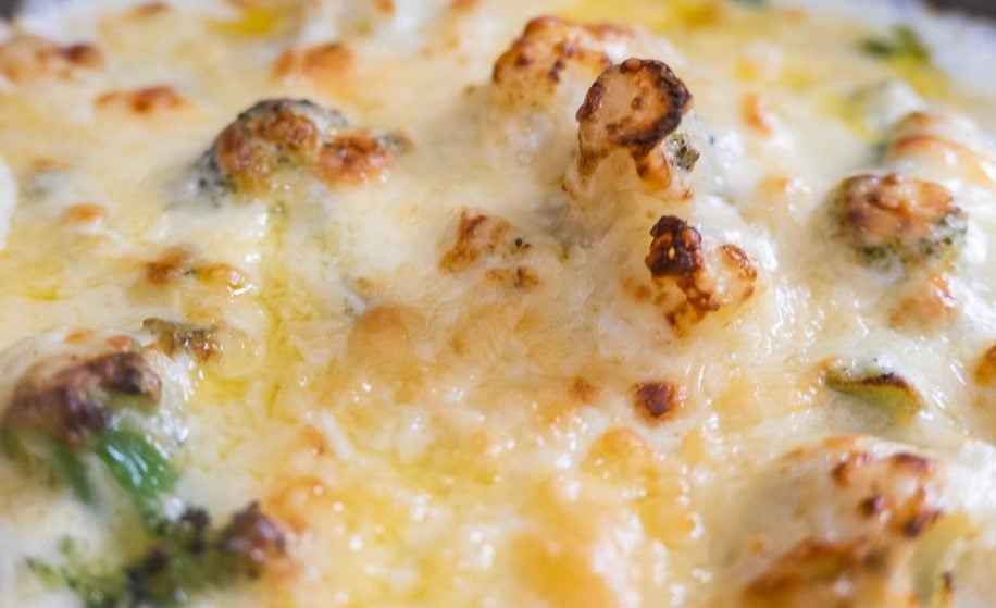 Keto Broccoli and Cauliflower Cheese Recipe