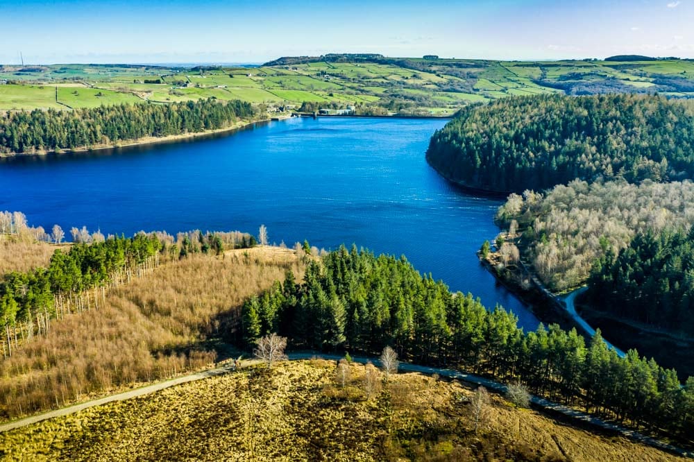 langsett Reservoir from above