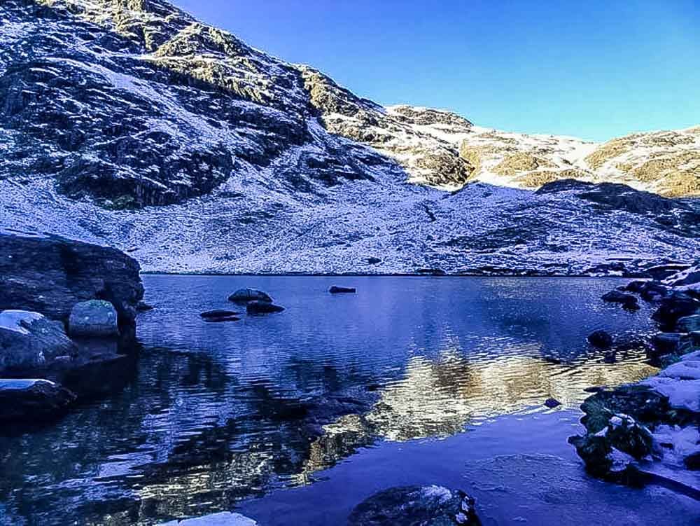 low tarn in winter