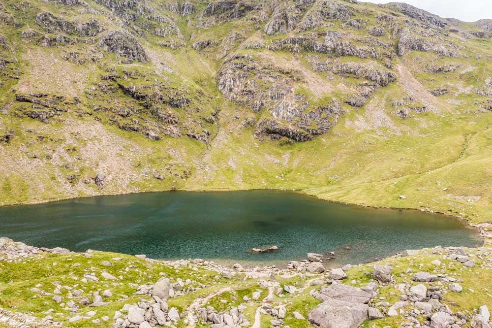 low water on coniston old man