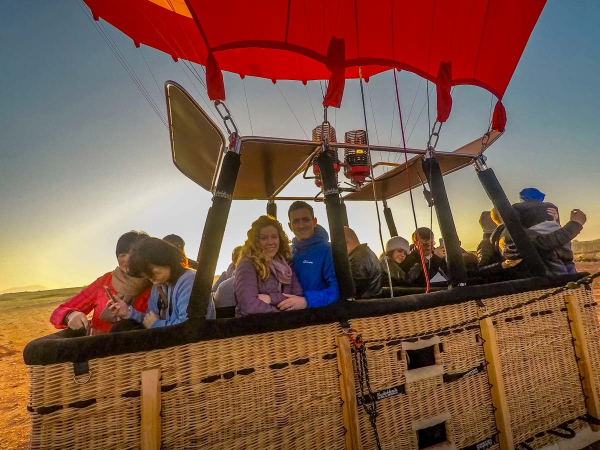 on the balloon