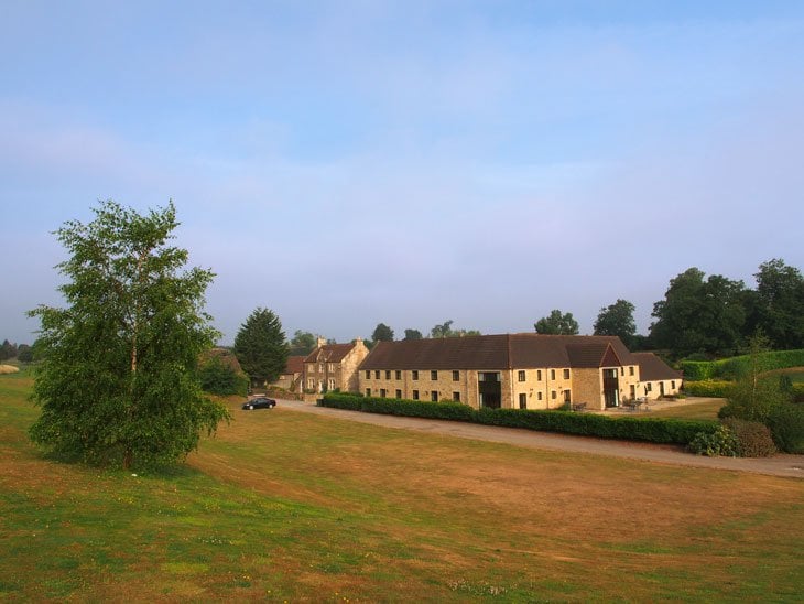 the cottages from the roadside