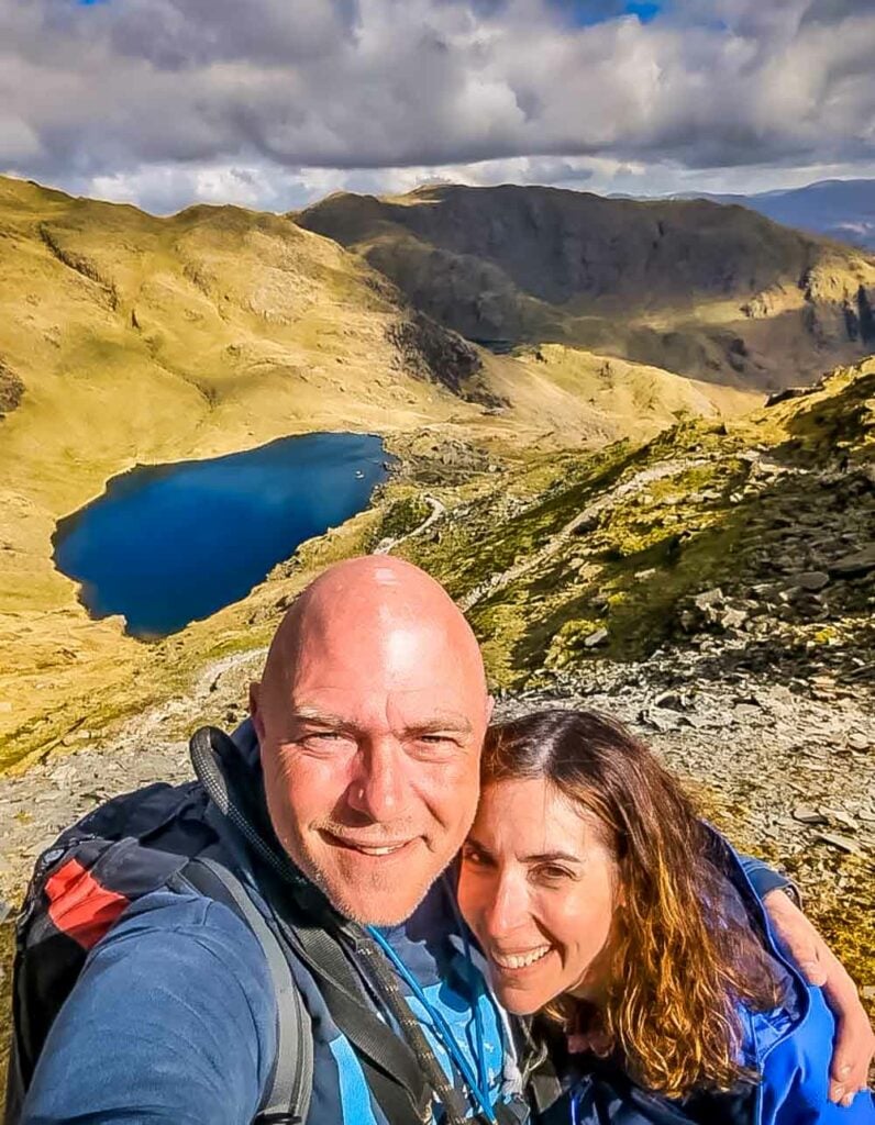 paul steele and jen phelps on coniston old man