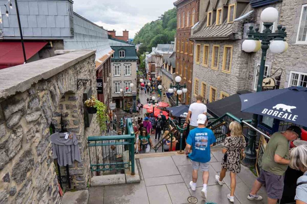 Quebec breakneck stairs