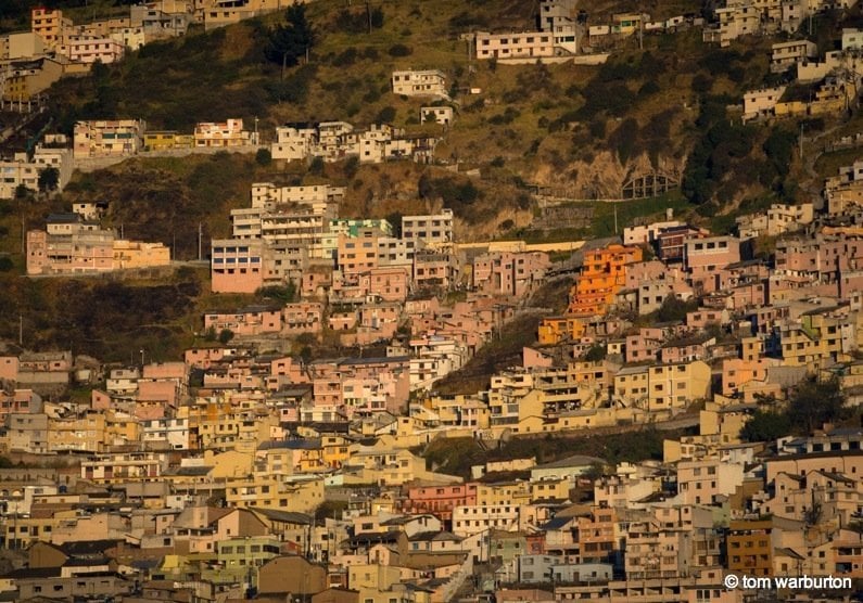 colourful buildings of Ecuador Quito