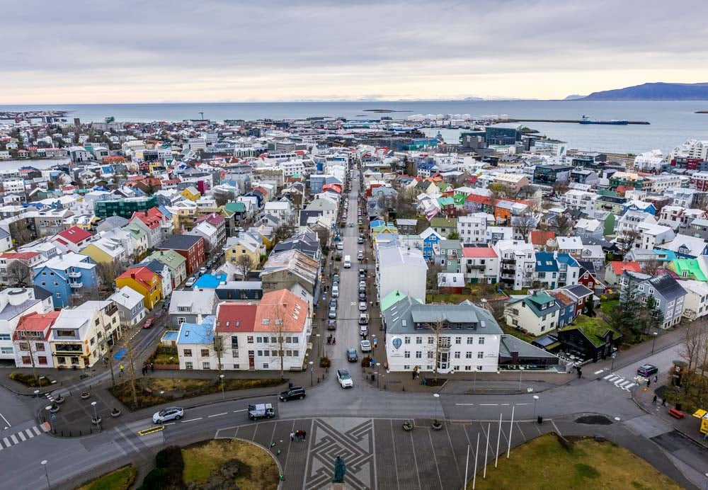 Reykjavik from Hallgrimskirkja