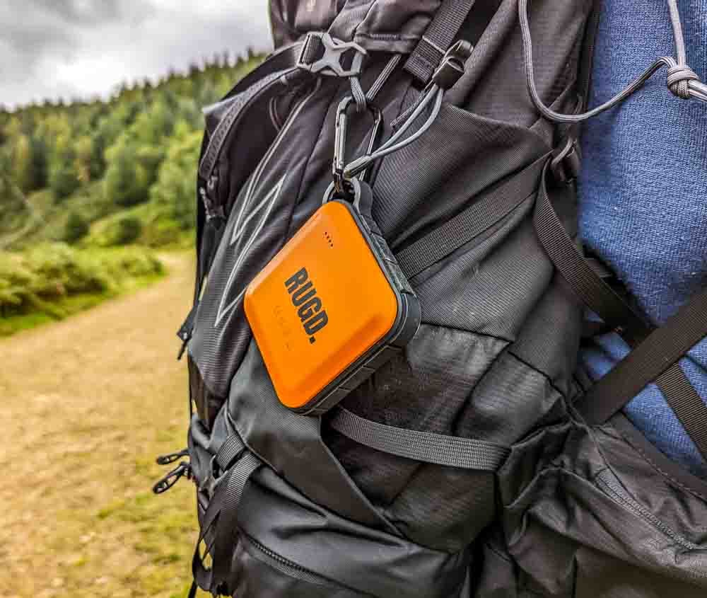 RUGD power brick with carabiner